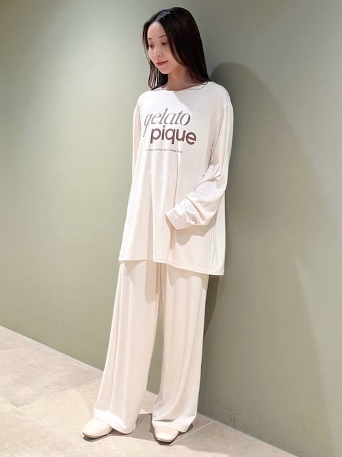 セール】レーヨンロゴロンT（ルームウェア/パジャマ）｜gelato pique