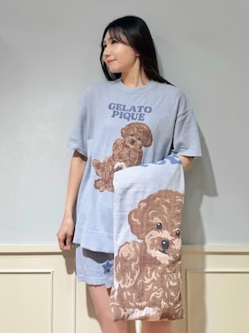 「アイテム（ブランケット）」を使った、gelato piqueさん（レディース・158cm）の春コーディネート