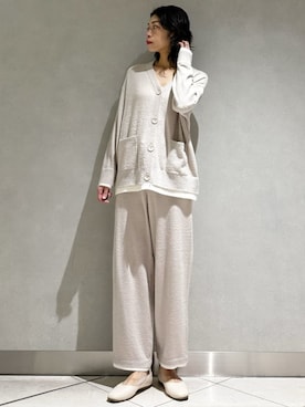 「アイテム（ルームウェア）」を使った、gelato piqueさん（レディース・168cm）の秋コーディネート