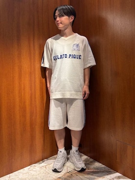 「アイテム（ルームウェア/パジャマ）」を使った、gelato piqueさん（メンズ・163cm）の夏コーディネート