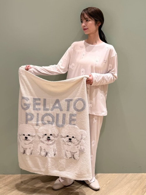 モチーフジャガードブランケット（ブランケット）｜gelato pique