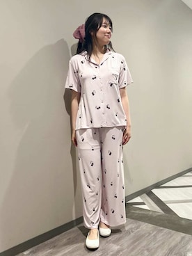 「アイテム（ルームウェア）」を使った、gelato piqueさん（レディース・165cm）の夏コーディネート