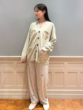 「アイテム（ルームウェア）」を使った、gelato piqueさん（レディース・161cm）の夏コーディネート