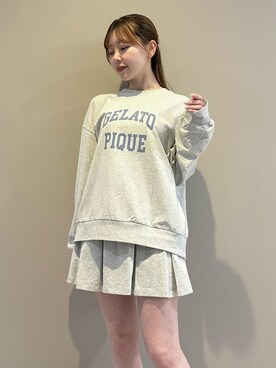 「アイテム（ルームウェア、グレー系）」を使った、gelato piqueさん（レディース・158cm）の秋コーディネート