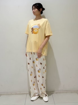 「アイテム（ルームウェア）」を使った、gelato piqueさん（レディース・161cm）の夏コーディネート