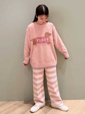 「アイテム（ルームウェア/パジャマ）」を使った、gelato piqueさん（レディース・156cm）の秋コーディネート
