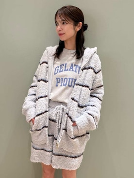 「アイテム（ルームウェア、グレー系）」を使った、gelato piqueさん（レディース・156cm）の秋コーディネート