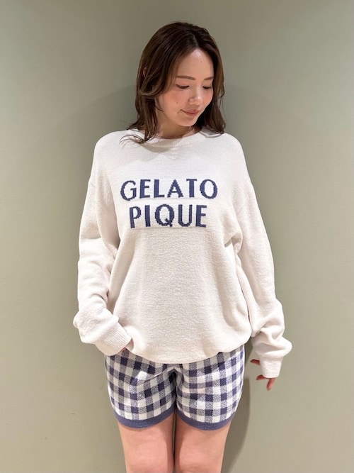 gelato pique（ジェラートピケ） パジャマ ルームウェア ロゴプル