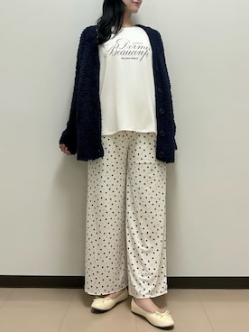 「アイテム（ルームウェア）」を使った、gelato piqueさん（レディース・163cm）の秋コーディネート