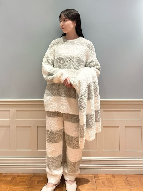 セール】【HOMME】ジェラート2ボーダーロングパンツ（ルームウェア