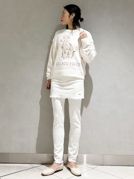 「アイテム（その他ルームウェア）」を使った、gelato piqueさん（レディース・168cm）の冬コーディネート