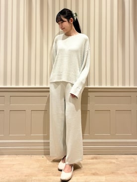 「アイテム（ルームウェア）」を使った、gelato piqueさん（レディース・160cm）の秋コーディネート