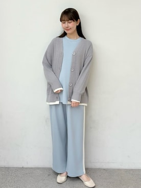 「アイテム（ルームウェア）」を使った、gelato piqueさん（レディース・165cm）の秋コーディネート