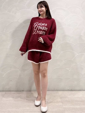 「アイテム（ルームウェア/パジャマ）」を使った、gelato piqueさん（レディース・154cm）の秋コーディネート