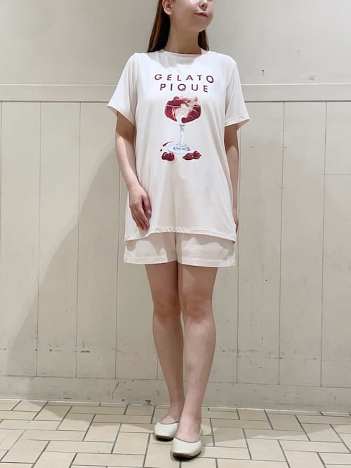 ジェラートピケ【接触冷感】COOLレーヨンデザートTシャツ&ショートパンツセット ジェラートピケ gelato pique 【接触冷感】COOLレーヨンデザート