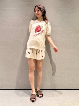 「アイテム（インテリア）」を使った、gelato piqueさん（レディース・156cm）の夏コーディネート