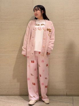 「アイテム（ルームウェア）」を使った、gelato piqueさん（レディース・158cm）の冬コーディネート
