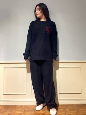 「アイテム（ルームウェア）」を使った、gelato piqueさん（レディース・158cm）の秋コーディネート