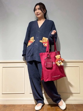 「アイテム（ルームウェア）」を使った、gelato piqueさん（レディース・158cm）の秋コーディネート