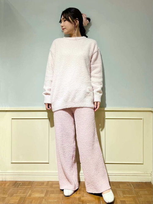 新品タグ付 ジェラート ピケ パウダー 　プルオーバー＆ロングPants くま HOMME】カラフルパウダープルオーバー＆ベビモコリブロングパンツ