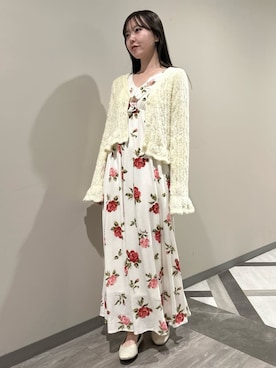 「アイテム（ルームウェア/パジャマ、レッド系）」を使った、gelato piqueさん（レディース・158cm）の秋コーディネート