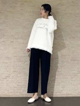 「アイテム（ルームウェア）」を使った、gelato piqueさん（レディース・168cm）の秋コーディネート