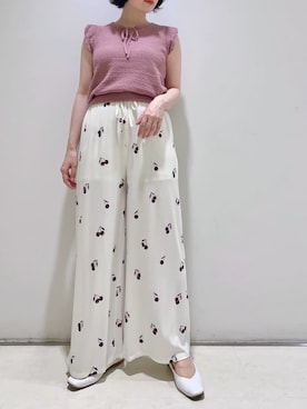 「アイテム（ルームウェア）」を使った、gelato piqueさん（レディース・155cm）の夏コーディネート