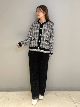 「アイテム（ルームウェア）」を使った、gelato piqueさん（レディース・157cm）の秋コーディネート