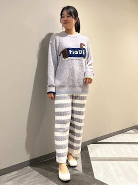 「アイテム（ルームウェア/パジャマ）」を使った、gelato piqueさん（レディース・165cm）の冬コーディネート