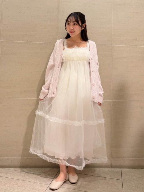 フリルロゴカーディガン（ルームウェア/パジャマ）｜gelato pique