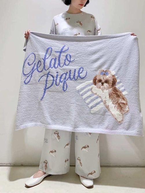 ジェラピケ シーズー ブランケット ジェラートピケ シーズージャガード