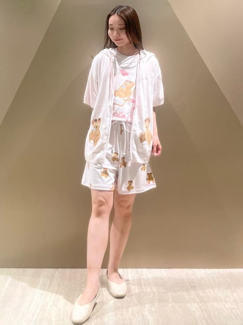 ONLINE限定】【接触冷感】サマーベア柄ワンポイントTシャツ&ショート