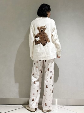 「アイテム（ルームウェア/パジャマ）」を使った、gelato piqueさん（レディース・168cm）の冬コーディネート
