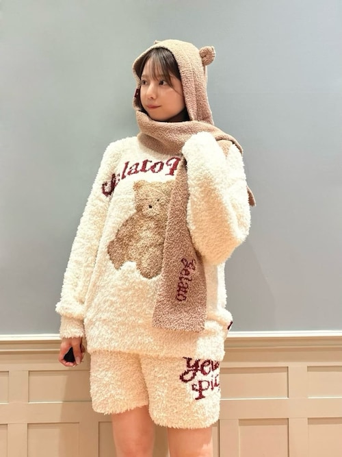 ONLINE限定】【HOLIDAY】ジェラートスノーベアジャガードプルオーバー