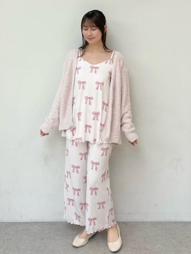 「gelato pique（ジェラートピケ）のジェラートカーディガン（ルームウェア/パジャマ）」を使った、gelato piqueさん（レディース・165cm）の秋コーディネート