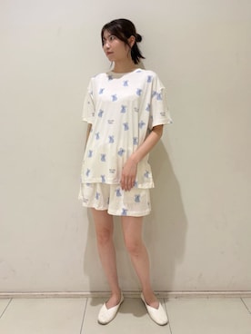 「アイテム（ルームウェア）」を使った、gelato piqueさん（レディース・161cm）の夏コーディネート