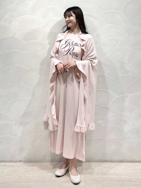 「アイテム（ルームウェア）」を使った、gelato piqueさん（レディース・154cm）の春コーディネート