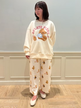 「アイテム（ルームウェア）」を使った、gelato piqueさん（レディース・151cm）の夏コーディネート