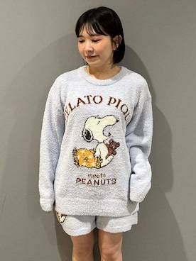 「アイテム（ルームウェア/パジャマ）」を使った、gelato piqueさん（レディース・153cm）の秋コーディネート