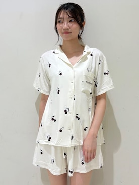 「アイテム（ルームウェア）」を使った、gelato piqueさん（レディース・161cm）の夏コーディネート
