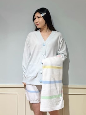 「アイテム（ブランケット）」を使った、gelato piqueさん（レディース・158cm）の春コーディネート