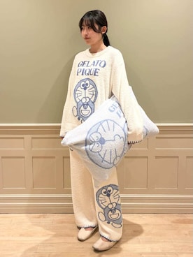 「アイテム（ルームウェア/パジャマ）」を使った、gelato piqueさん（レディース・160cm）の冬コーディネート
