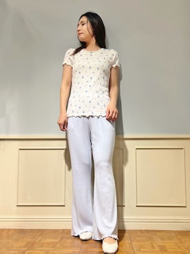 「アイテム（ルームウェア）」を使った、gelato piqueさん（レディース・158cm）の夏コーディネート