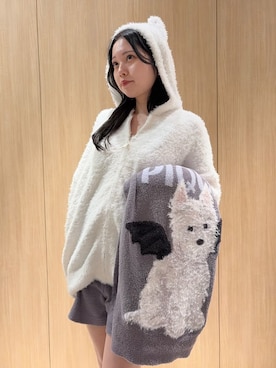 「アイテム（ルームウェア/パジャマ、ホワイト系）」を使った、gelato piqueさん（レディース・158cm）の秋コーディネート