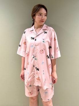 「アイテム（ルームウェア/パジャマ）」を使った、gelato piqueさん（レディース・157cm）の夏コーディネート