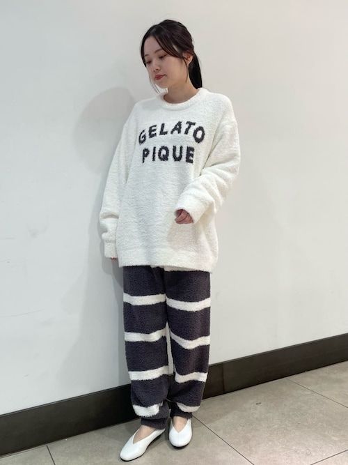 HOMME】パウダーロゴジャガードプルオーバー＆ロングパンツセット