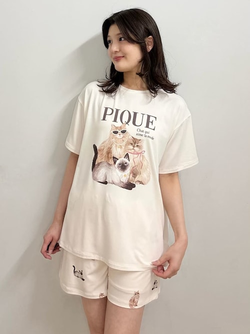 ONLINE限定】ファッションCATS&DOGS ワンポイントTシャツ&ショート
