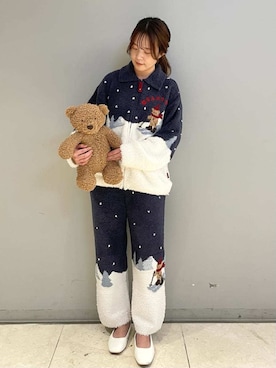 「アイテム（ルームウェア）」を使った、gelato piqueさん（レディース・157cm）の秋コーディネート