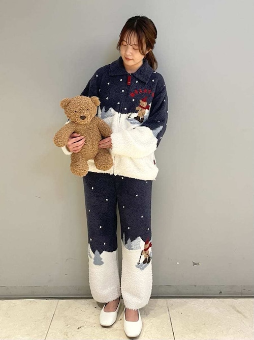 HOLIDAY】スキーベアジャガードカーディガン（ルームウェア/パジャマ