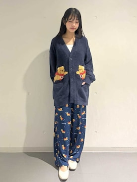 「アイテム（ルームウェア）」を使った、gelato piqueさん（レディース・158cm）の秋コーディネート